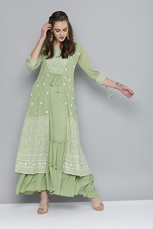 Ethnic Gowns - Georgette Floral