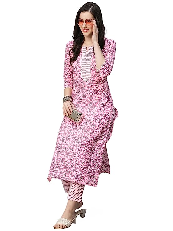 Printed Straight Kurta Set